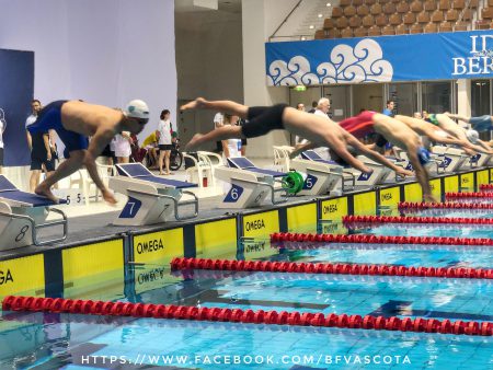 Start Nico Clemens über 50m Freistil