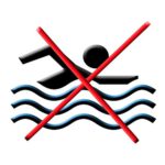 Symbolbild "Schwimmen verboten"